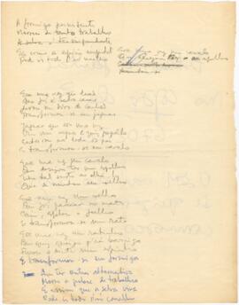 Letra de canção "A formiga persistente" + mensagem