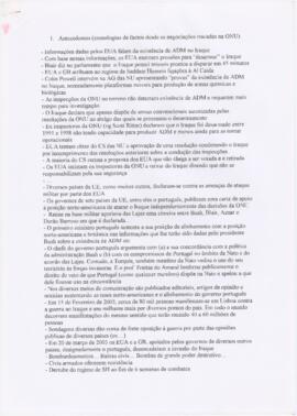 Antecedentes + cronologia