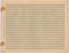 Partitura com melodia para voz da canção "Página em branco"