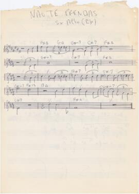 Parte de saxofone alto da canção "Não te prendas a uma onda qualquer" + cifras rasurada...