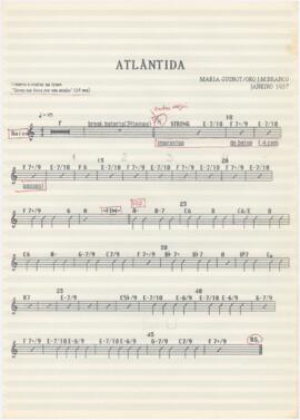 Cifras para baixo da canção "Atlântida"