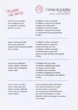 Cantiga de trabalho