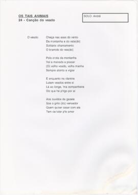 24 - Canção do veado