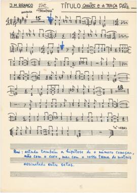 Parte de sintetizador da canção "Camões e a tença"