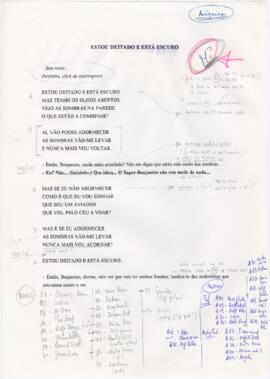 Letra de "Estou deitado e está escuro"