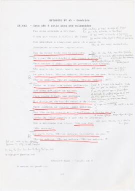 Episódio nº 45 - Genérico