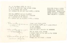 Excertos de letras de canções