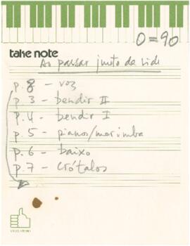 Apontamentos da canção "Ao passar junto da vide"