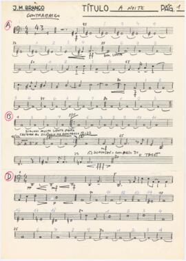 Parte de contrabaixo de "A Noite"