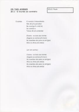 26 a - O mundo ao contrário