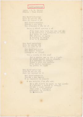 Letra da canção "Sant'Antoninho"