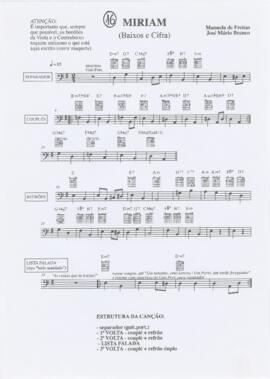 Parte de baixos da canção "Miriam"