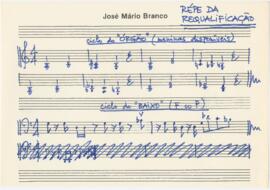 Partitura da canção "Répe da requalificação"